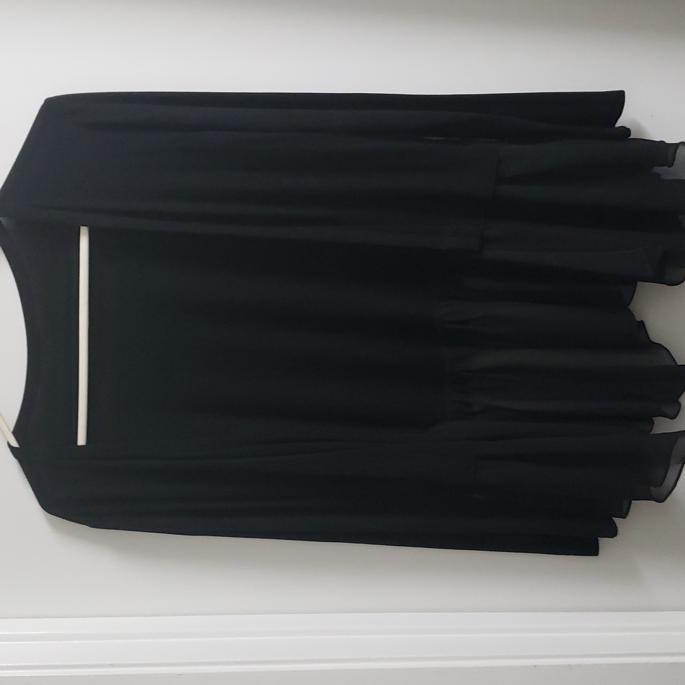 Waterfall cardigan with sheer detail